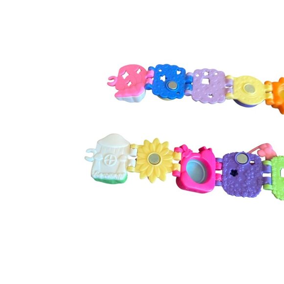 Polly Pocket Two Bracelet Treasures Playsets Collectible Unicorn Mushroom - Picture 7 of 7